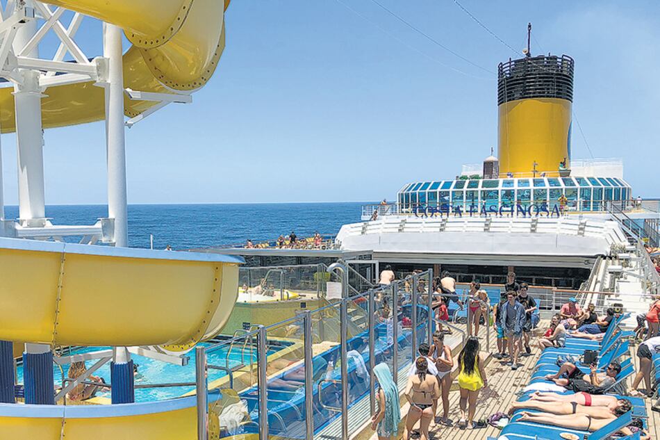 Todos a bordo. Una auténtica ciudad flotante para viajar desde Buenos Aires a Río de Janeiro.