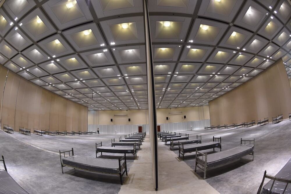 El Centro de Convenciones, se habilitó ayer