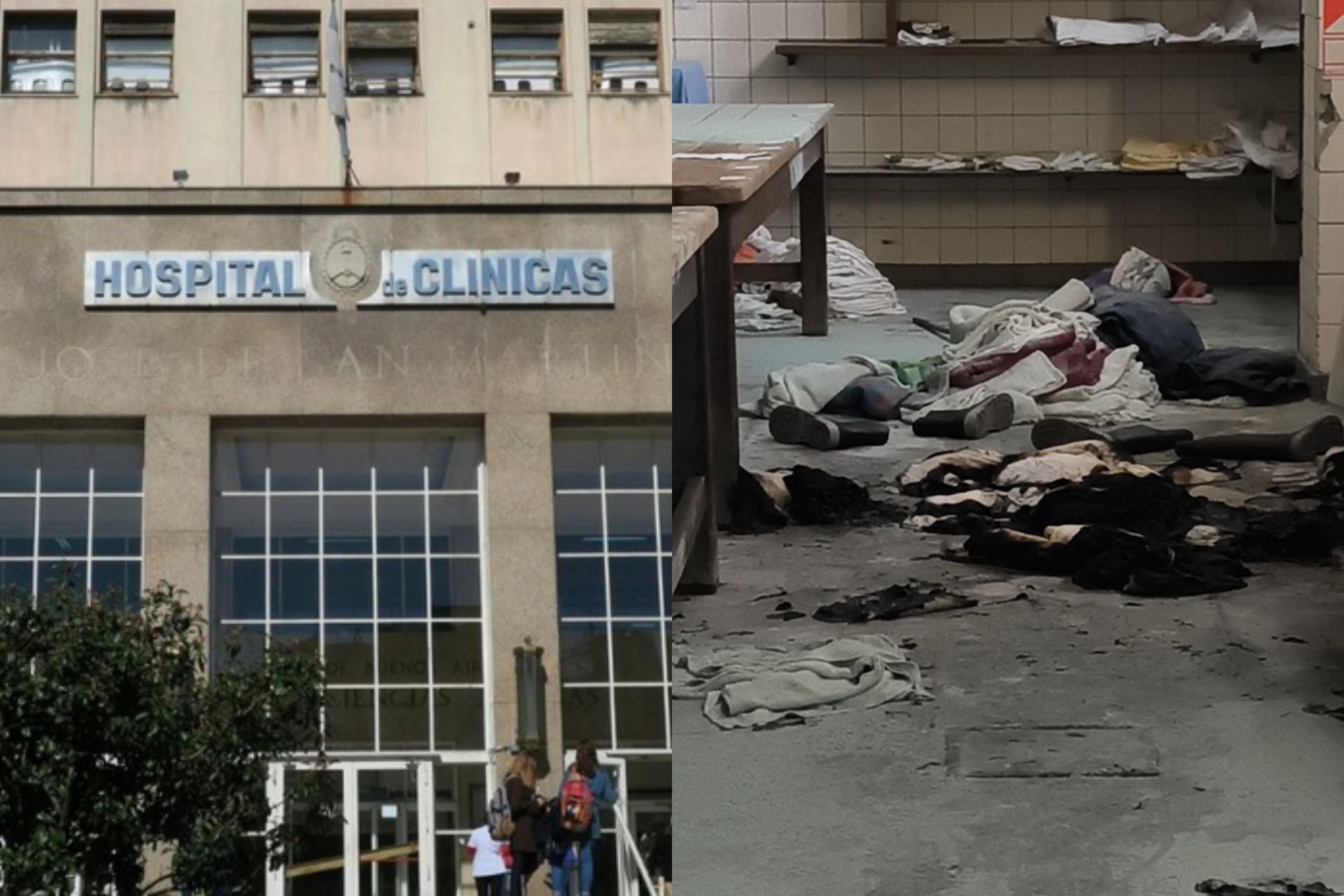 Vandalizaron el Hospital de Clínicas