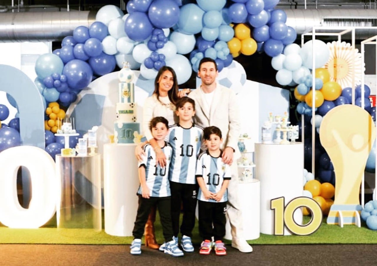 Messi recibió el 2023 junto a su familia en la ciudad de Rosario