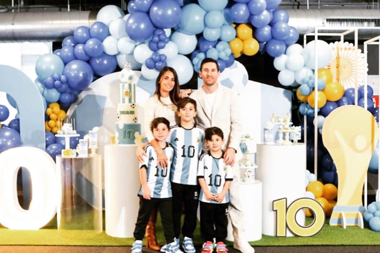 Messi recibió el 2023 junto a su familia en la ciudad de Rosario