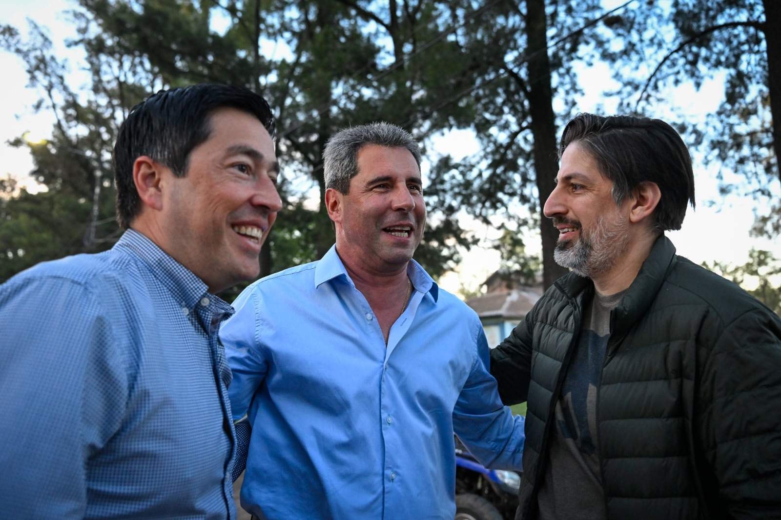 Leonardo Nardini, Segio Uñac y Nicolás Trotta.