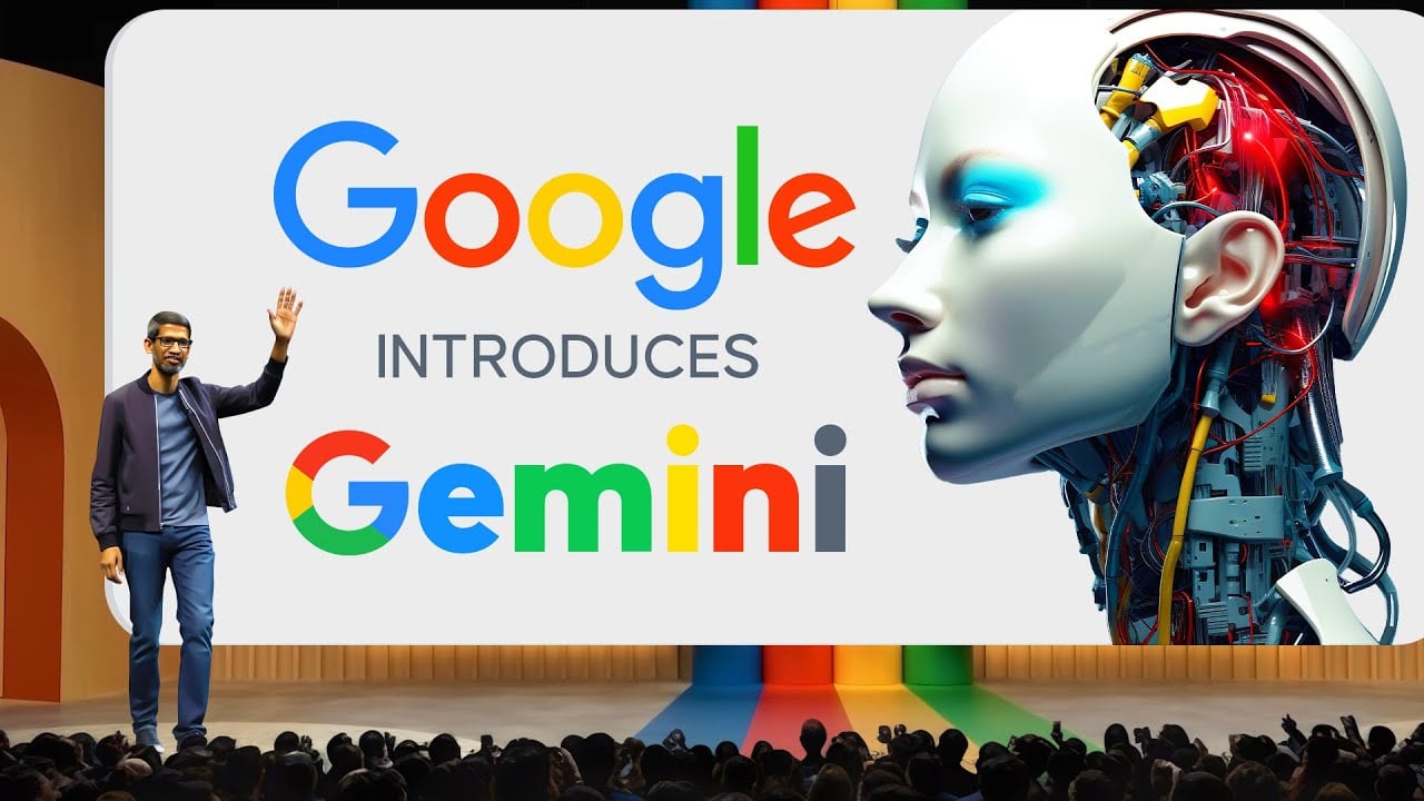 El gigante tecnológico presento una versión mejorada de IA, a la que llamó Gemini. Imagen: Google.
