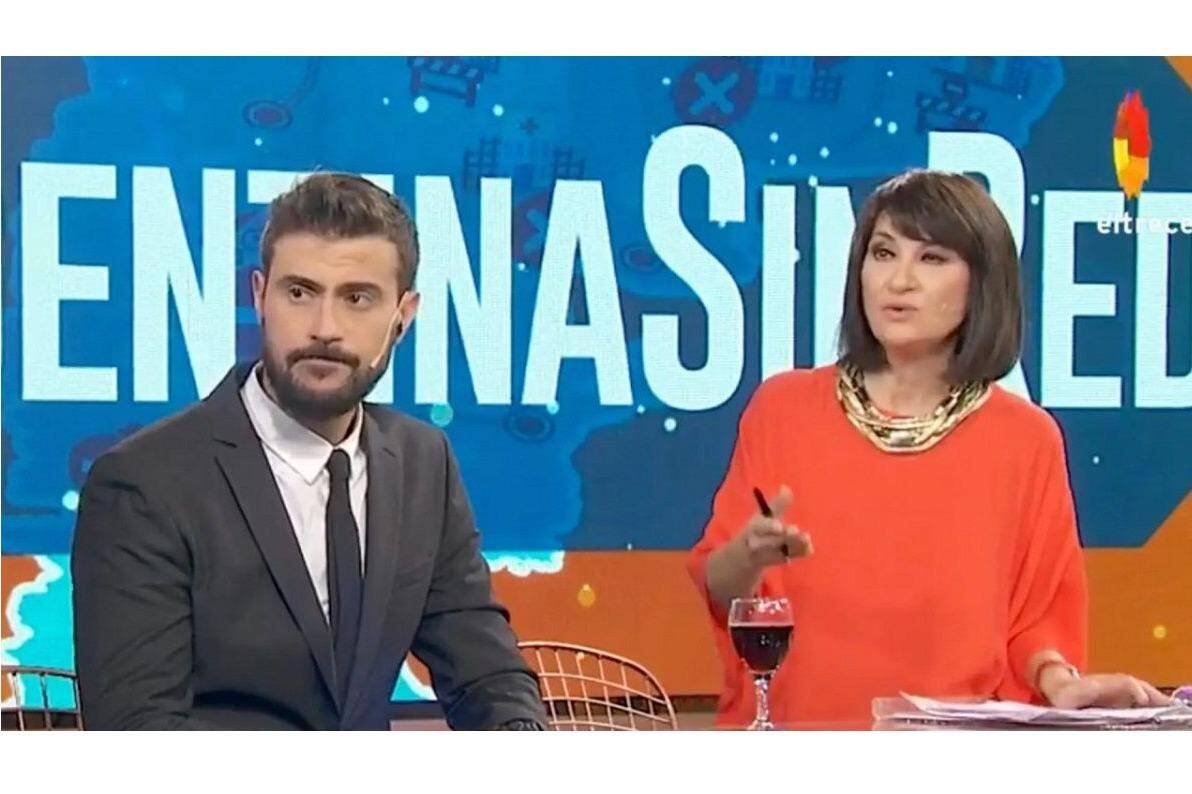 Diego Leuco y María Laura Santillán, caras visibles de un noticiero que sintetiza el mal momento por el que atraviesa el canal.