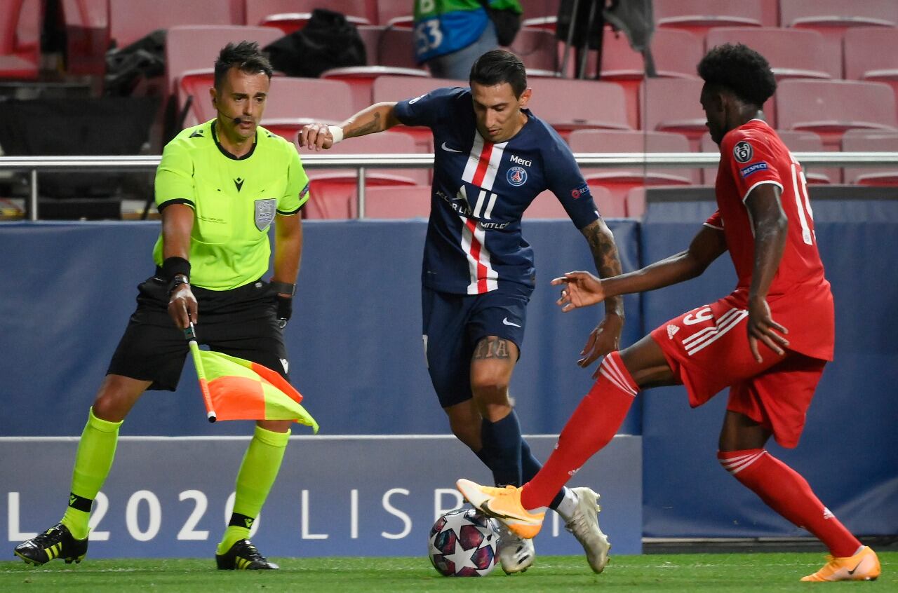 Di María en acción, durante la final del domingo ante el Bayern.