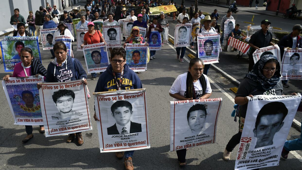 Manifestación y pedido de justicia en el centro de la capital mexicana.