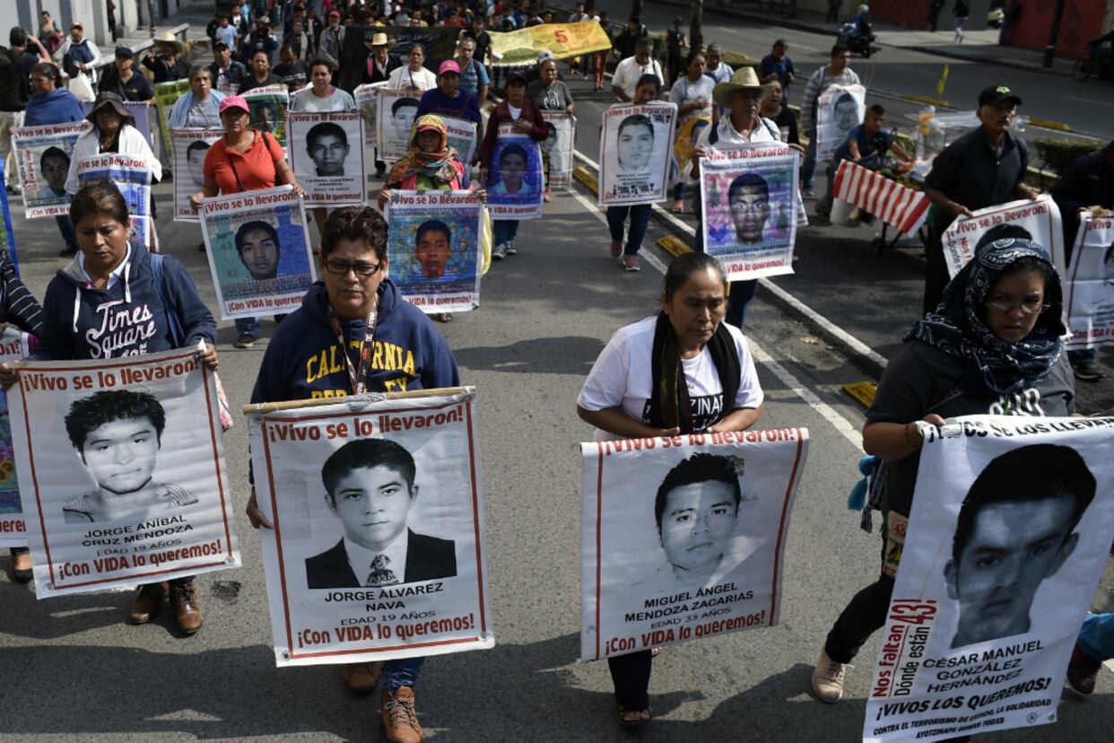 Manifestación y pedido de justicia en el centro de la capital mexicana.