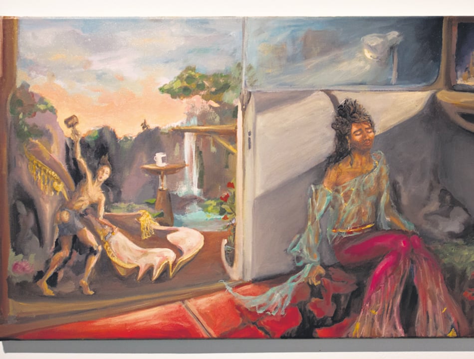 El estudio, óleo sobre tela, 2016