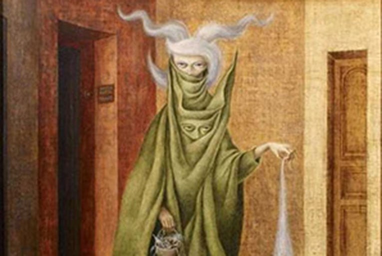 El óleo sobre lienzo se exhibe en el Museo de Arte Moderno de México (fragmento).