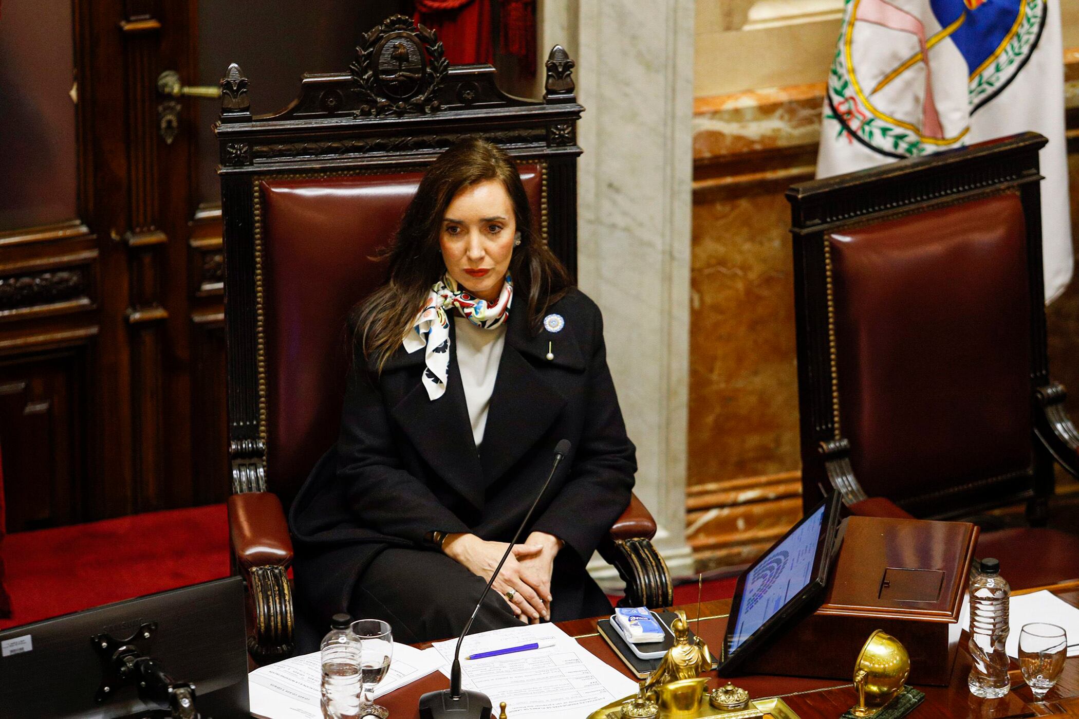 La vicepresidenta Vitoria Villarruel realizó la presentación formal de la denuncia en los tribunales de Comodoro Py