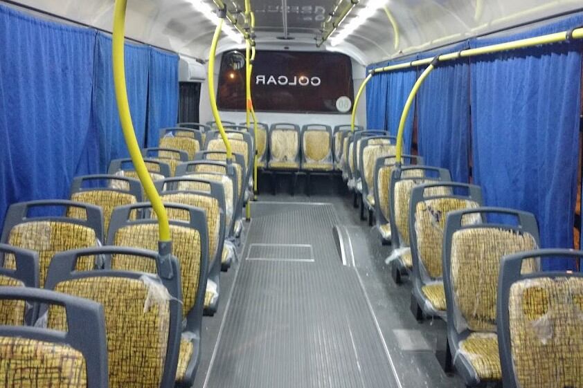 Paro de colectivos de la línea Almafuerte. Imagen: @solotransito.