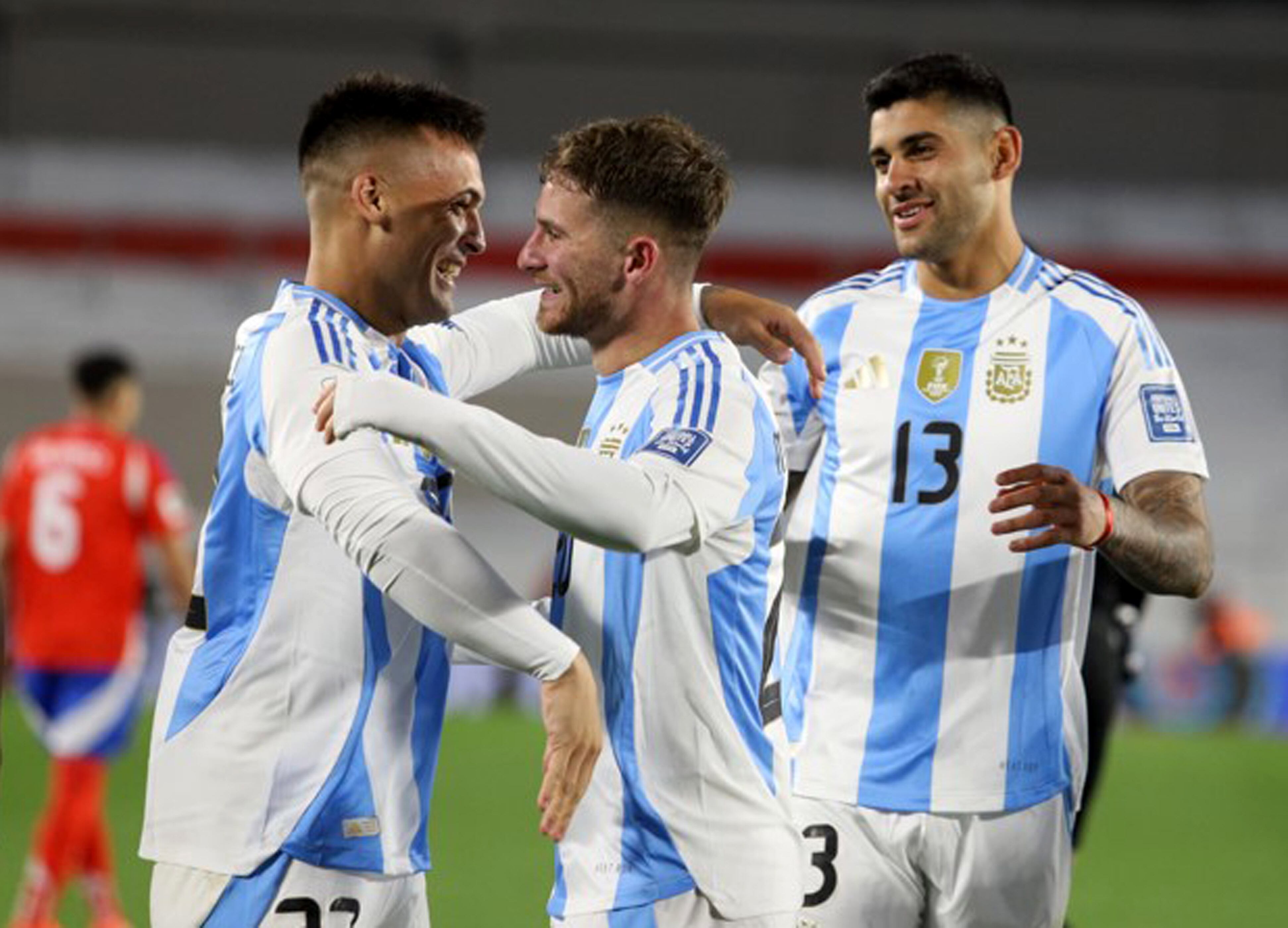 Los festejos argentinos, una sana costumbre de la Selección de Scaloni