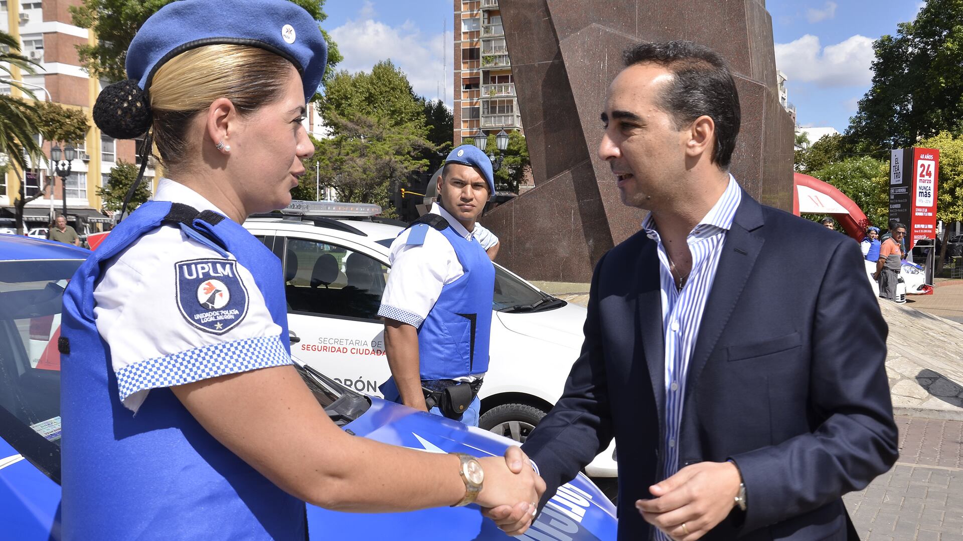 El hecho ocurrió en la plaza Alsina de Morón, donde gobierna Ramiro Tagliaferro.
