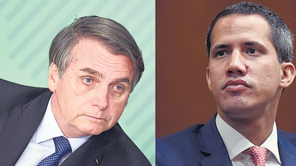 Bolsonaro tomó distancia de Guaidó y frenó el reconocimiento de su representante.