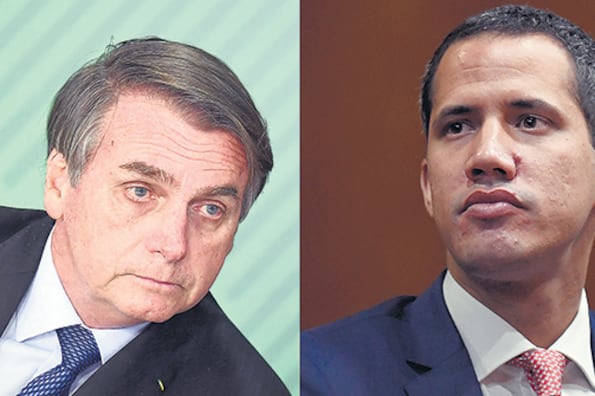 Bolsonaro tomó distancia de Guaidó y frenó el reconocimiento de su representante.