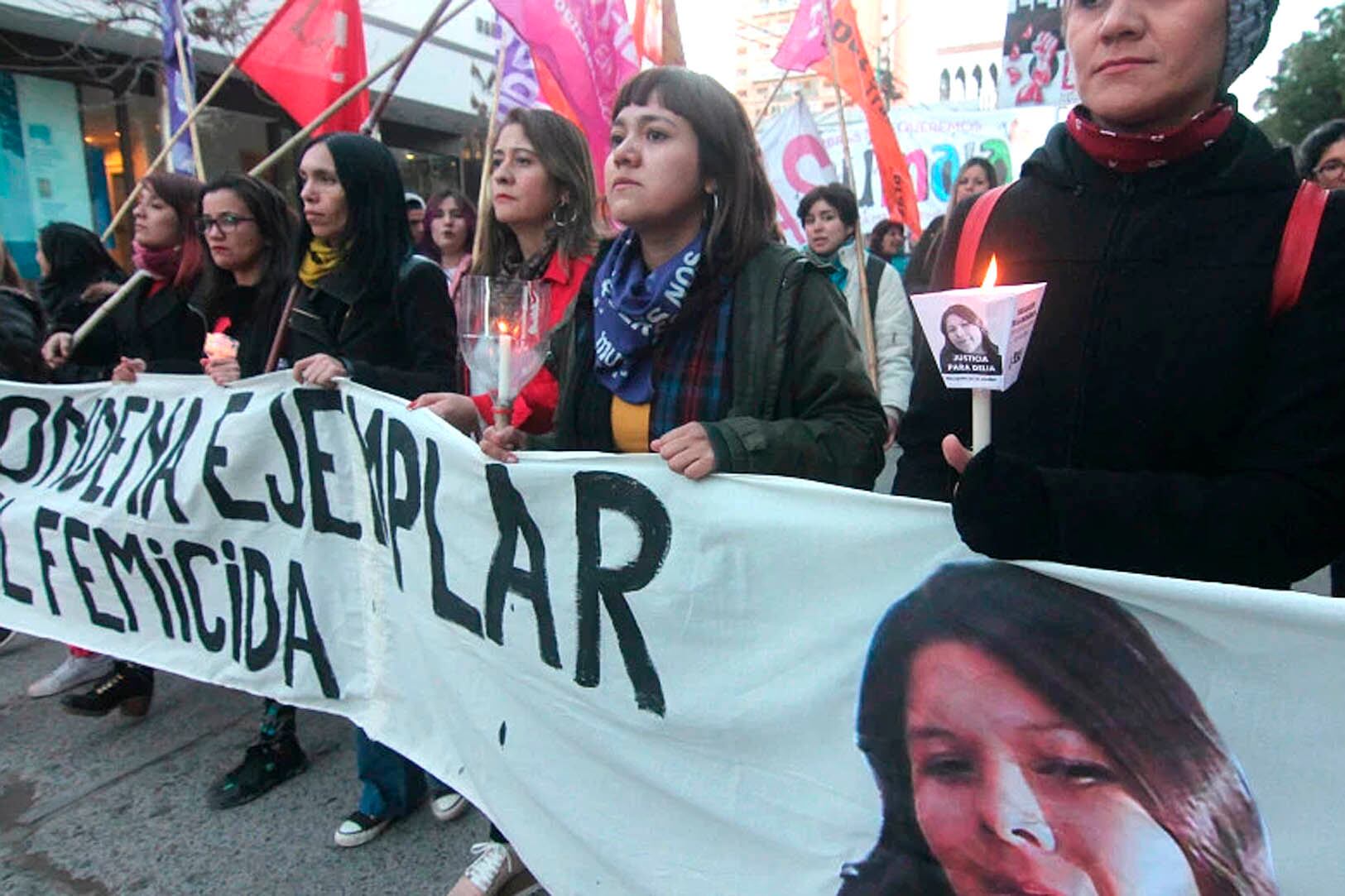 Una de las marchas en reclamo de justicia por Delia Aguado.