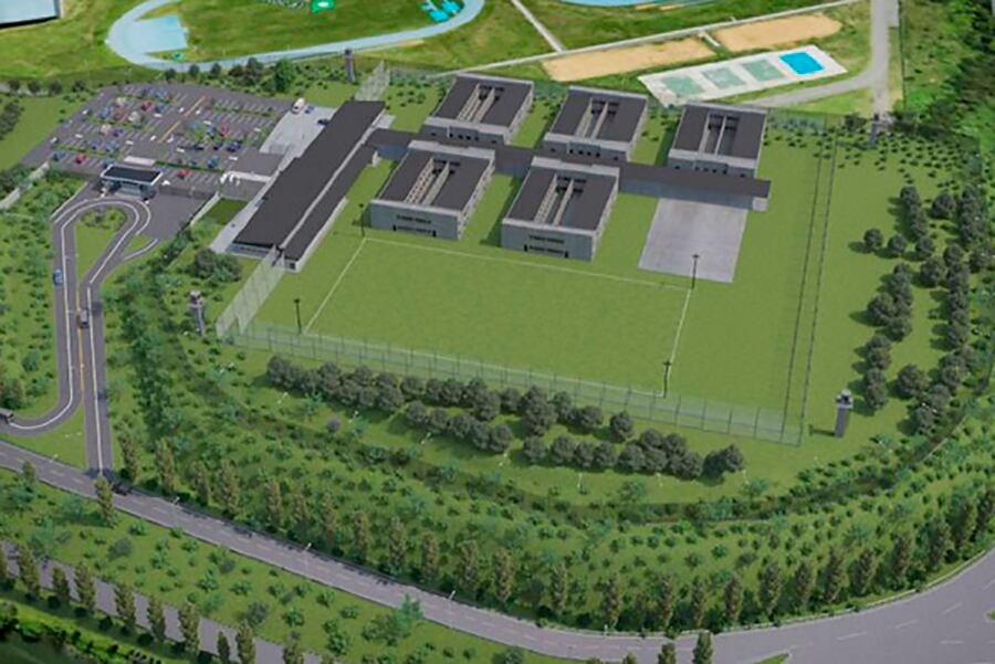 Render del proyecto de la Alcaidía Central, en la avenida 27 de Febrero y la autopista Cámpora.