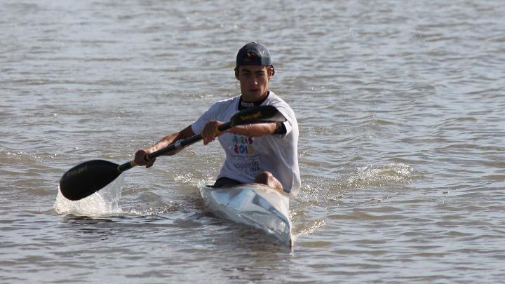 Manuel Orero, mejor cadete de la Argentina en canotaje.
