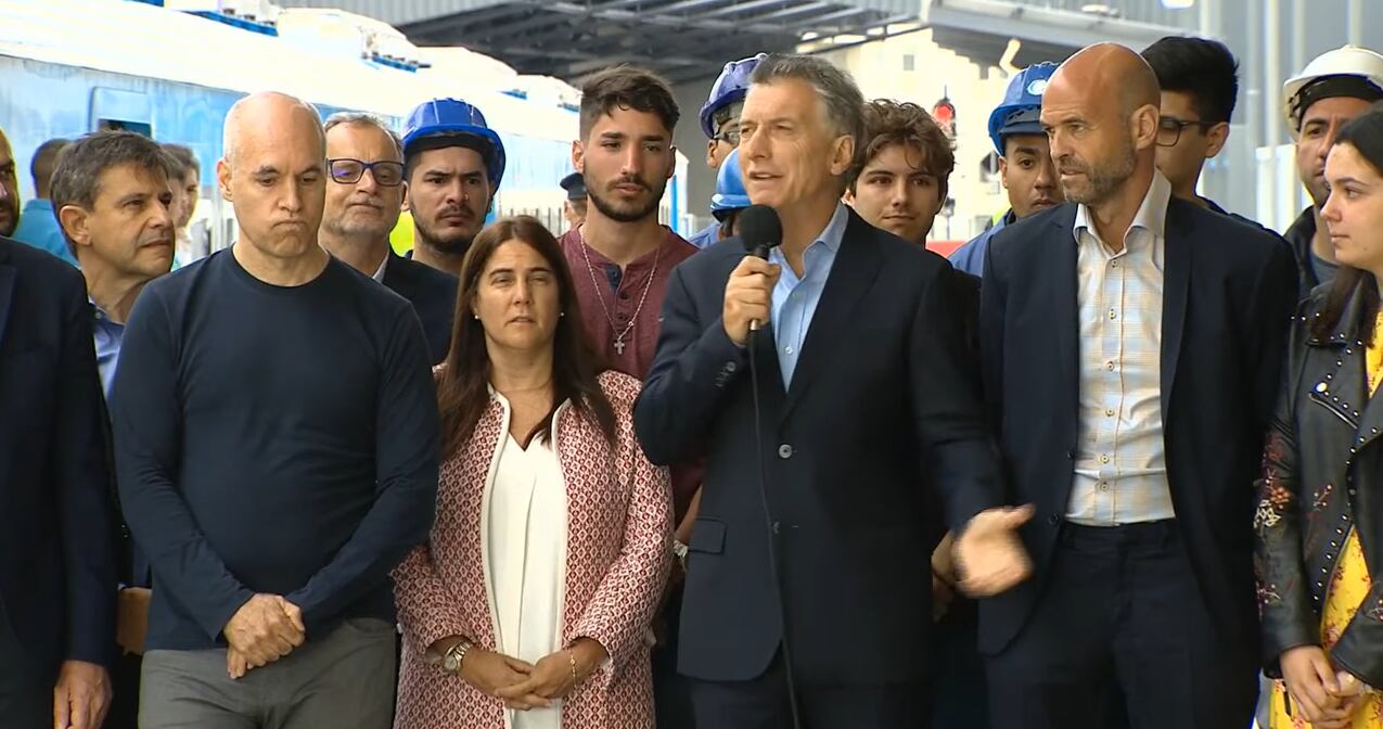 Mauricio Macri y Horacio Rodríguez Larreta compartieron un acto en Pompeya.