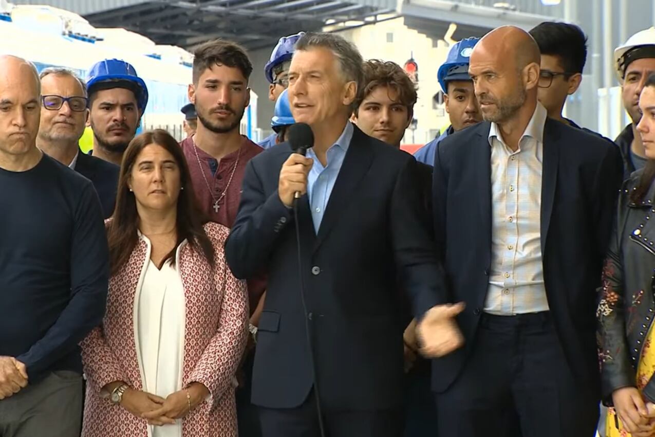 Mauricio Macri y Horacio Rodríguez Larreta compartieron un acto en Pompeya.