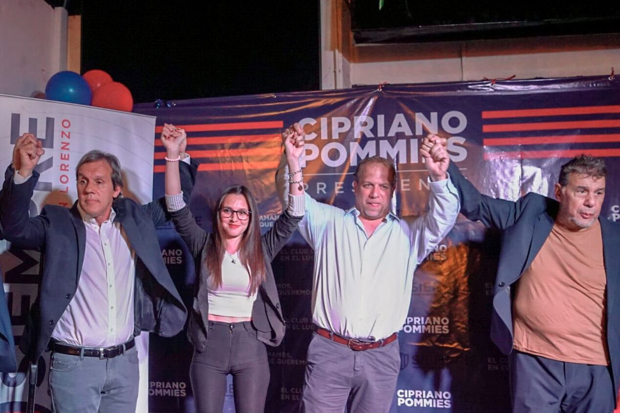 La presentación de Cipriano Pommies como candidato a presidir San Lorenzo