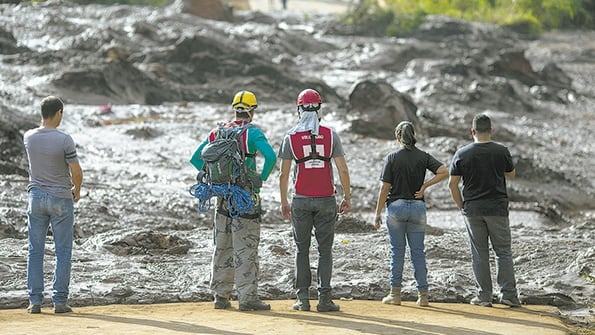 El pueblo de Brumadinho fue prácticamente destruido por el enorme aluvión de barro contaminado.