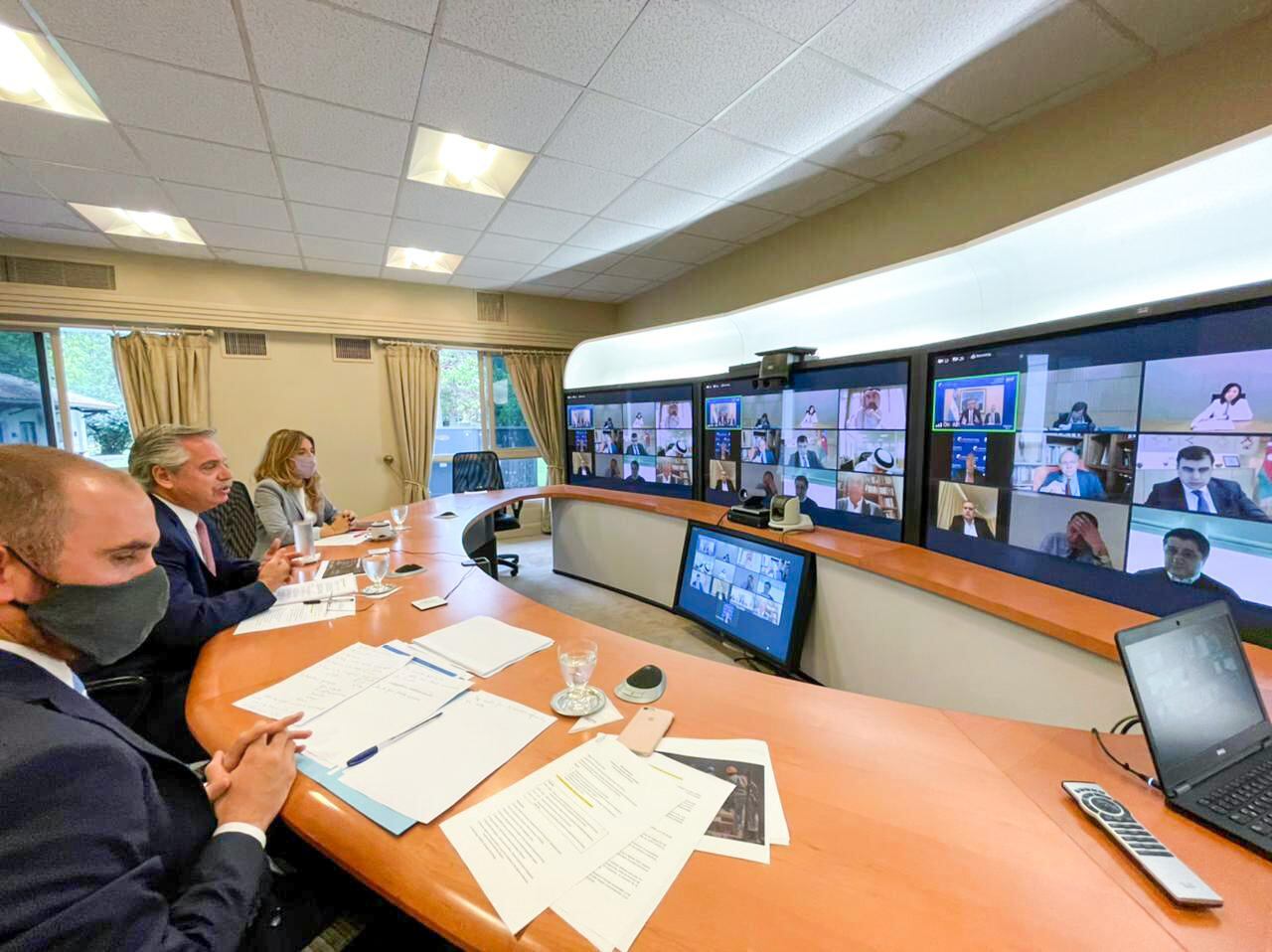 Alberto Fernández encabezó desde Olivos una videoconferencia con 18 fondos de inversión para presentarles las oportunidades de desarrollo que ofrece la Argentina y analizar posibles agendas de trabajo conjunta.