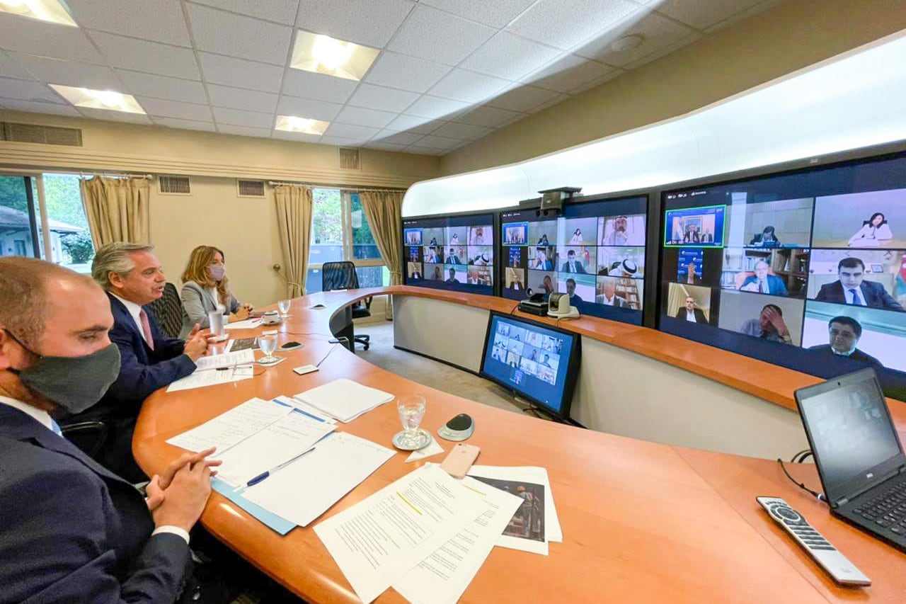 Alberto Fernández encabezó desde Olivos una videoconferencia con 18 fondos de inversión para presentarles las oportunidades de desarrollo que ofrece la Argentina y analizar posibles agendas de trabajo conjunta.
