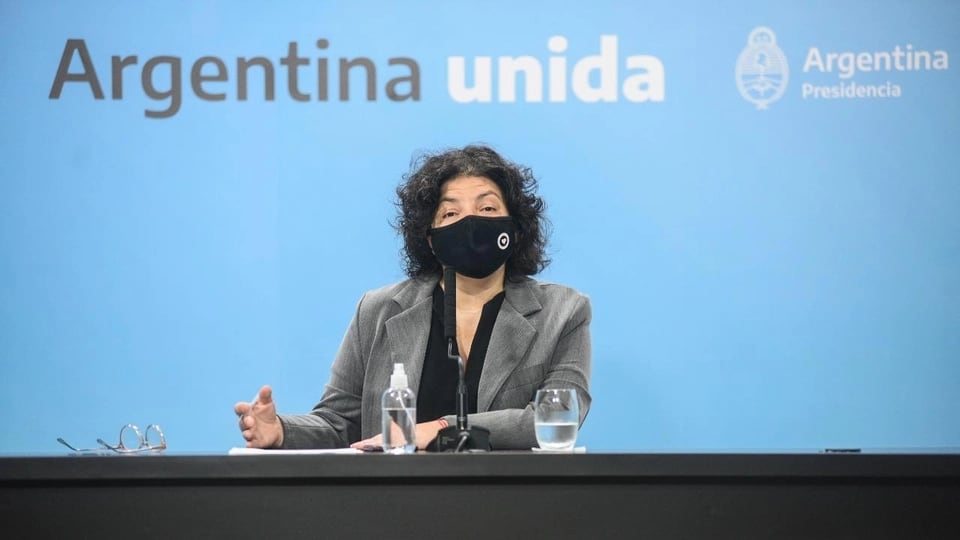 Carla Vizzotti, ministra de Salud.