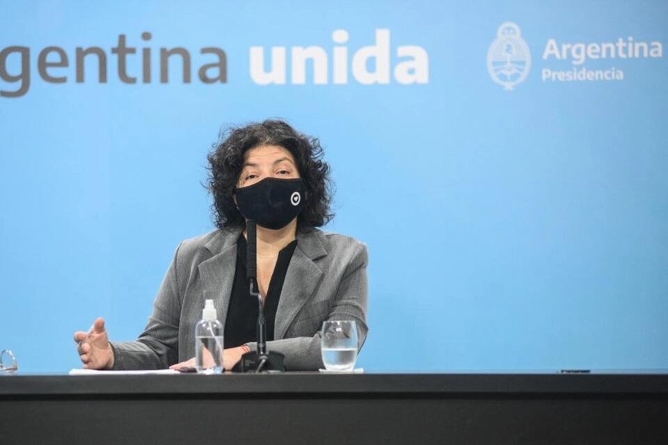 Carla Vizzotti, ministra de Salud.