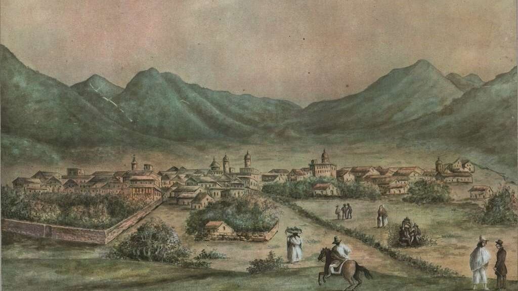 Vista de la ciudad de Salta, según Besnes e Irigoyen.