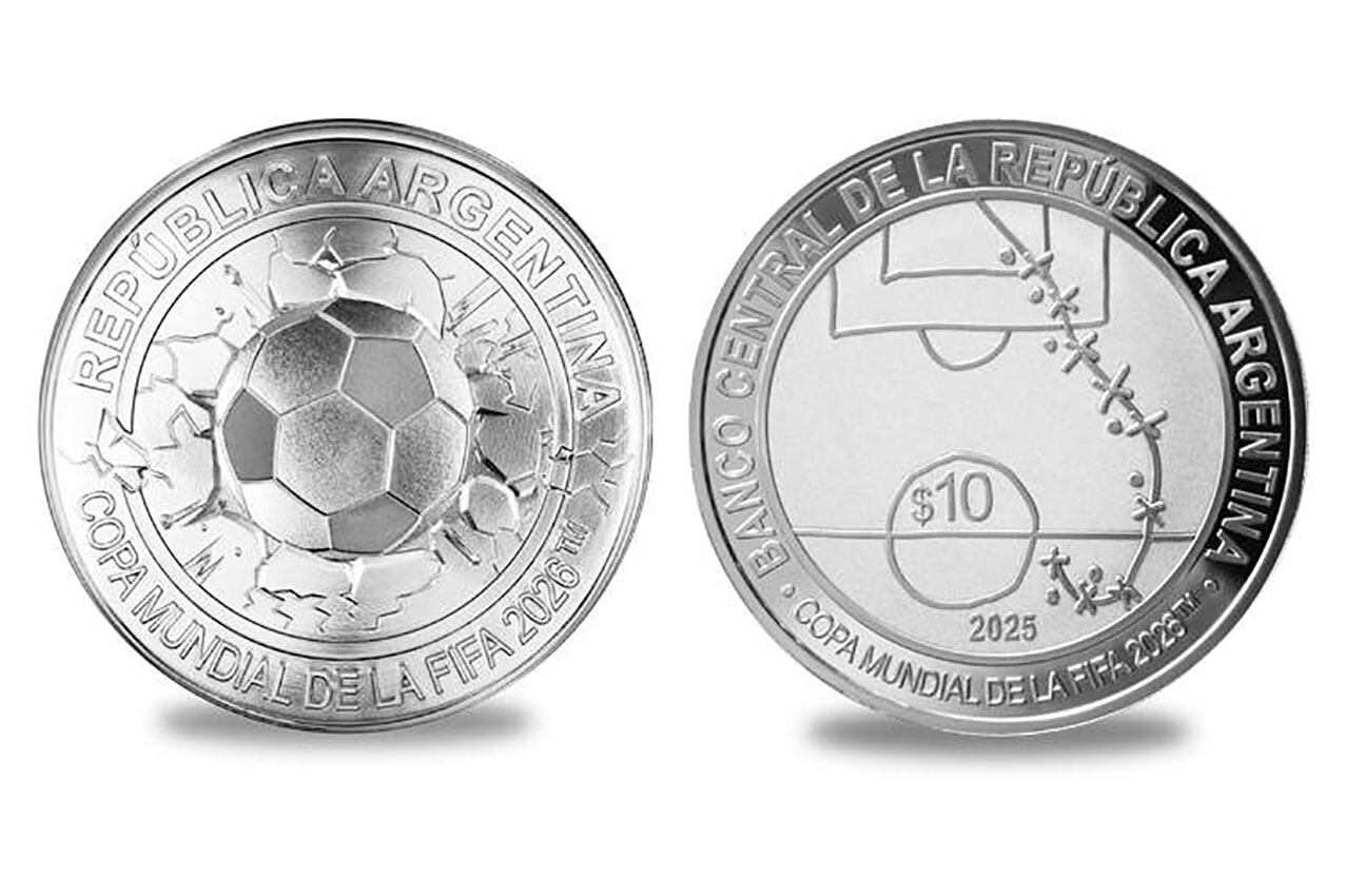 Se agotaron las monedas conmemorativas del Mundial 2026 con el dibujo del "gol del siglo" de Maradona