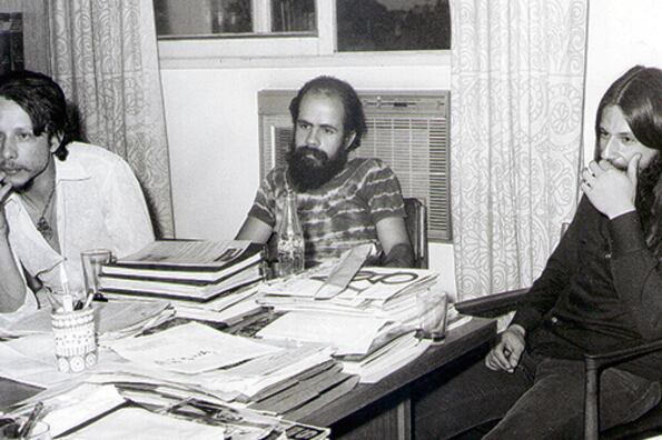 Jorge Pinchevsky, Mono Cohen y Topo D’Aloisio, en 1971.