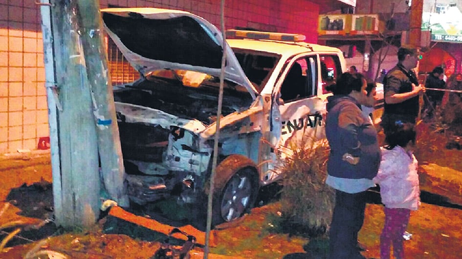 La seguidilla de atropellos encadenados que provocaron los gendarmes ocurrió en San Miguel.