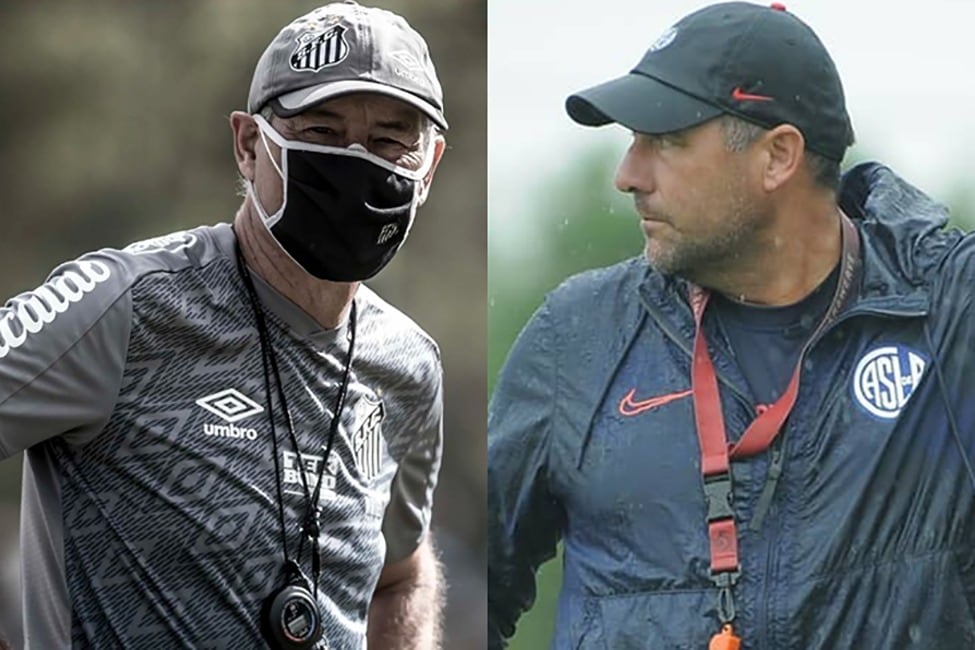 Holan-Dabove: duelo de técnicos argentinos en Santos-San Lorenzo.