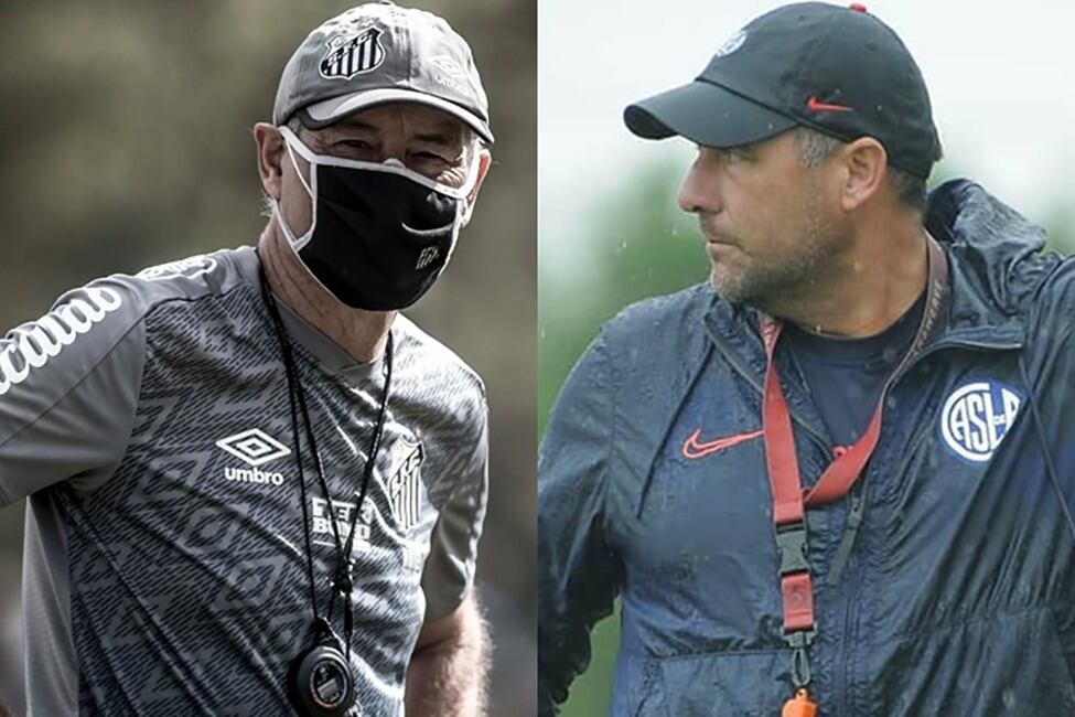Holan-Dabove: duelo de técnicos argentinos en Santos-San Lorenzo.
