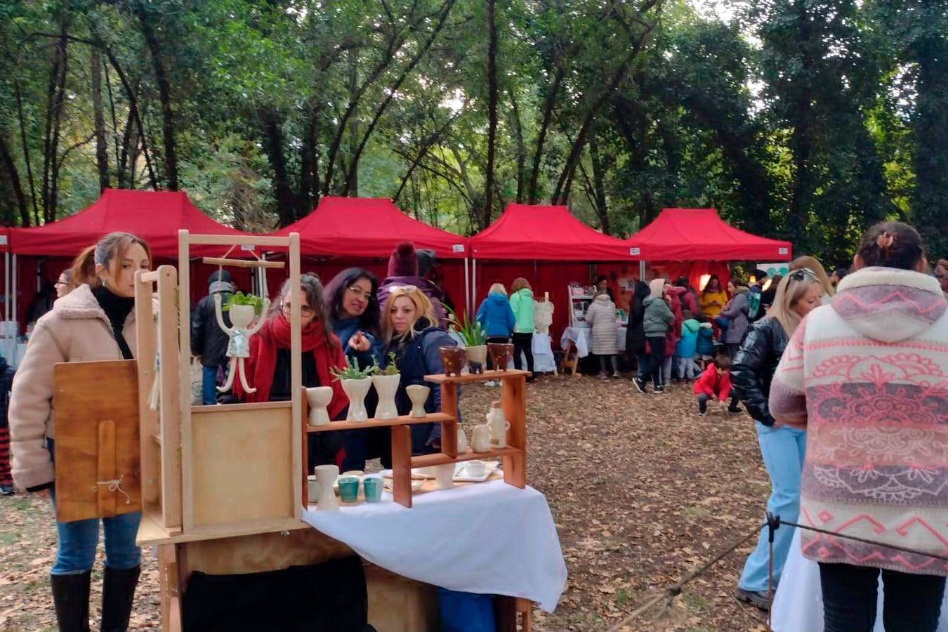 La criticada feria de emprendedores sobre el predio de la Casa sobre el Arroyo. 