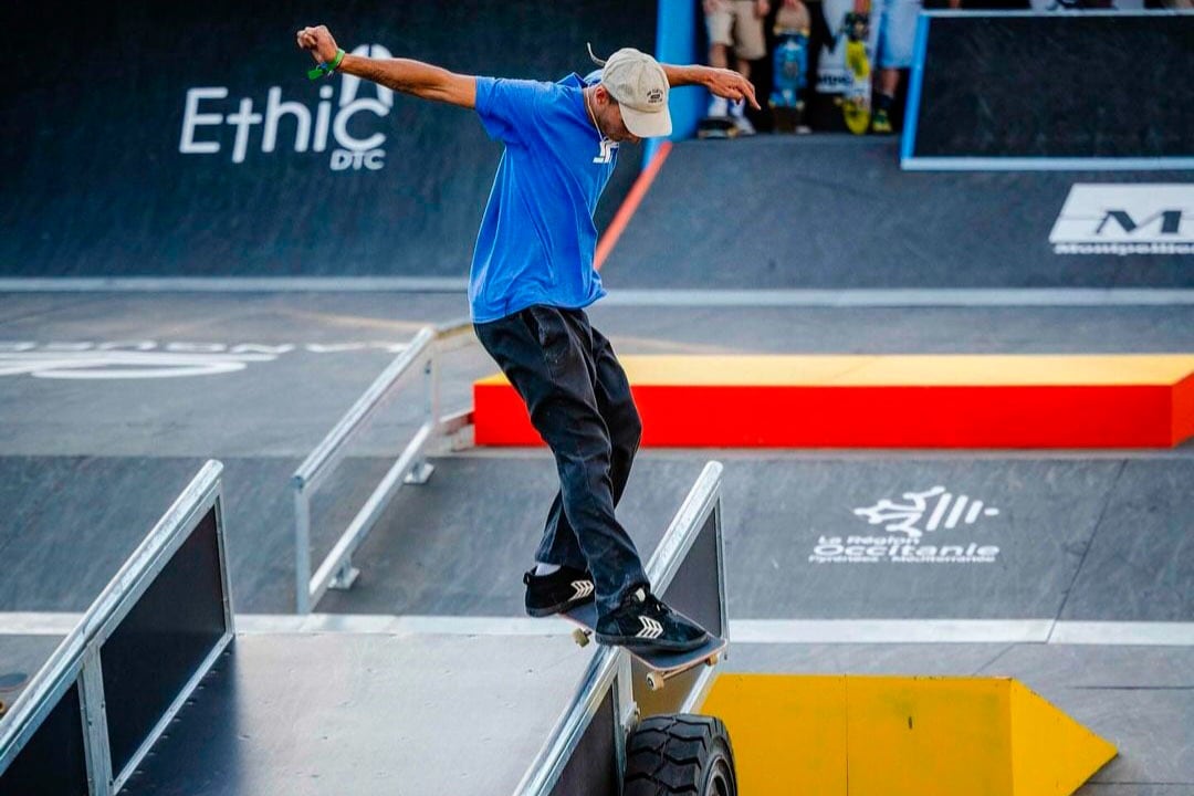 Dell Olio, de 27 años, es el primer skater argentino en llegar a los JJOO.