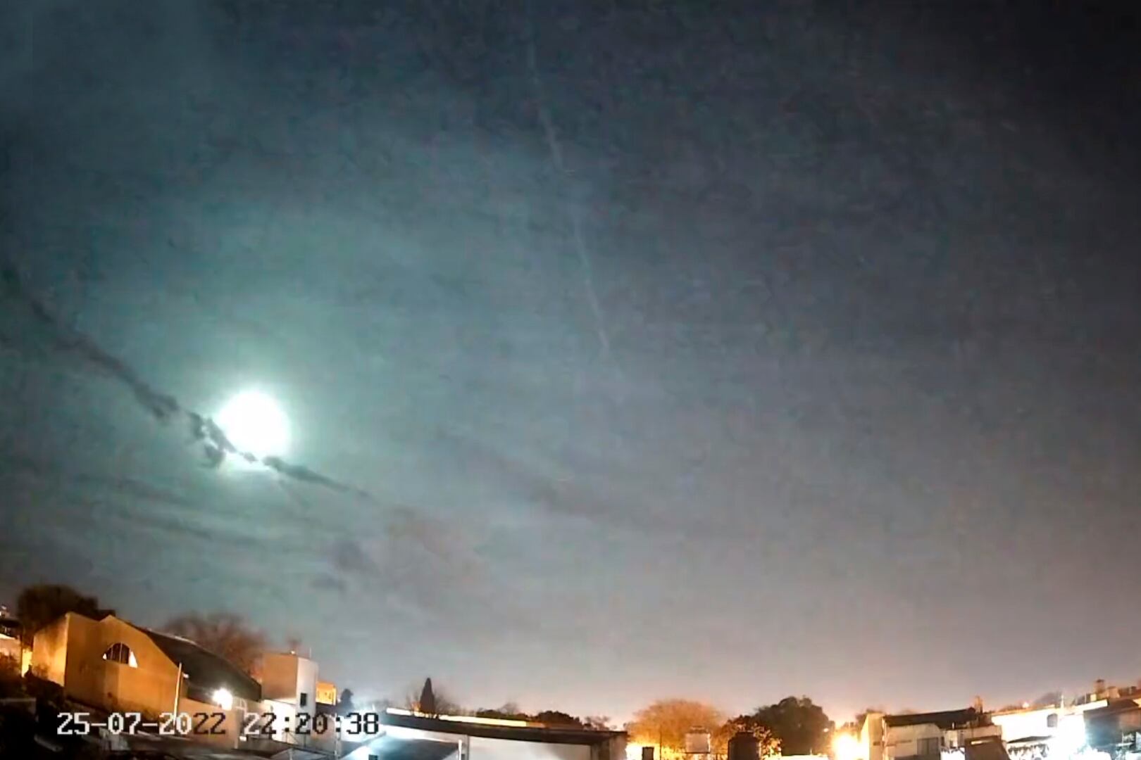 El fenómeno se observó en Rosario a alrededor de las 22.20.