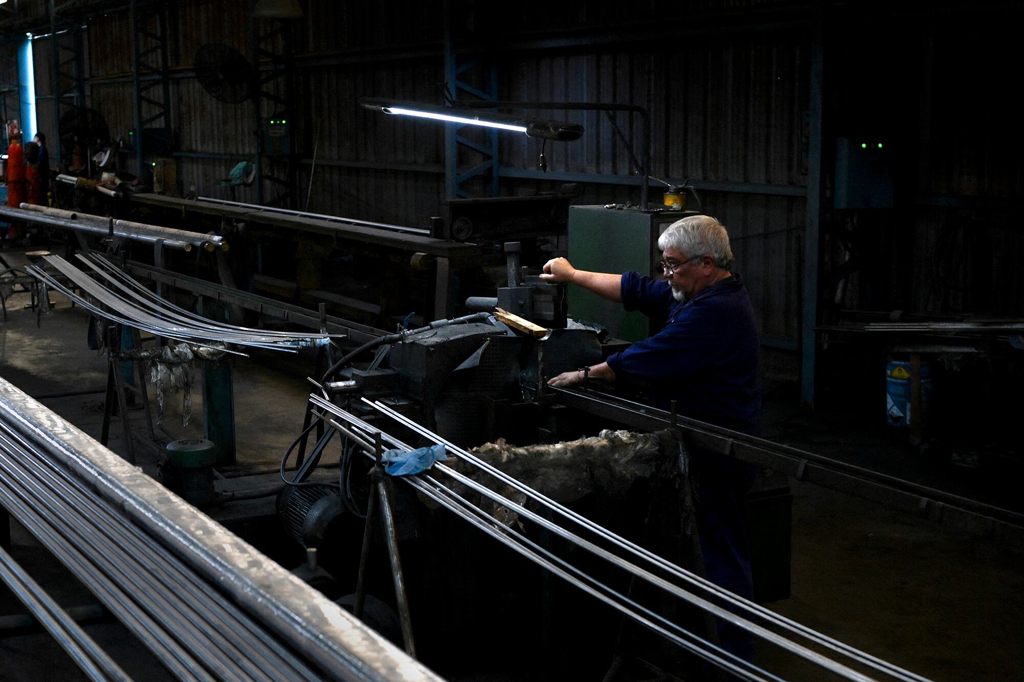Fábricas paradas, una postal de un sector clave de la economía