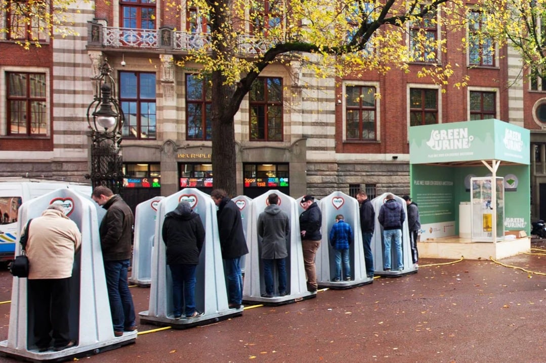 Los urinarios los creó la empresa GreenPee.