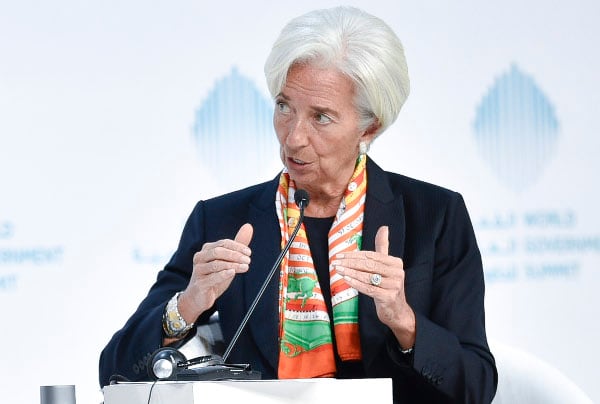 La directora del Fondo Monetario Internacional, Christine Lagarde.