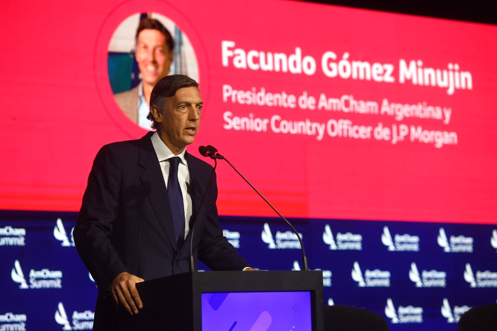 Facundo Gómez Minujín, presidente de AmCham y titular del JP Morgan en Argentina.