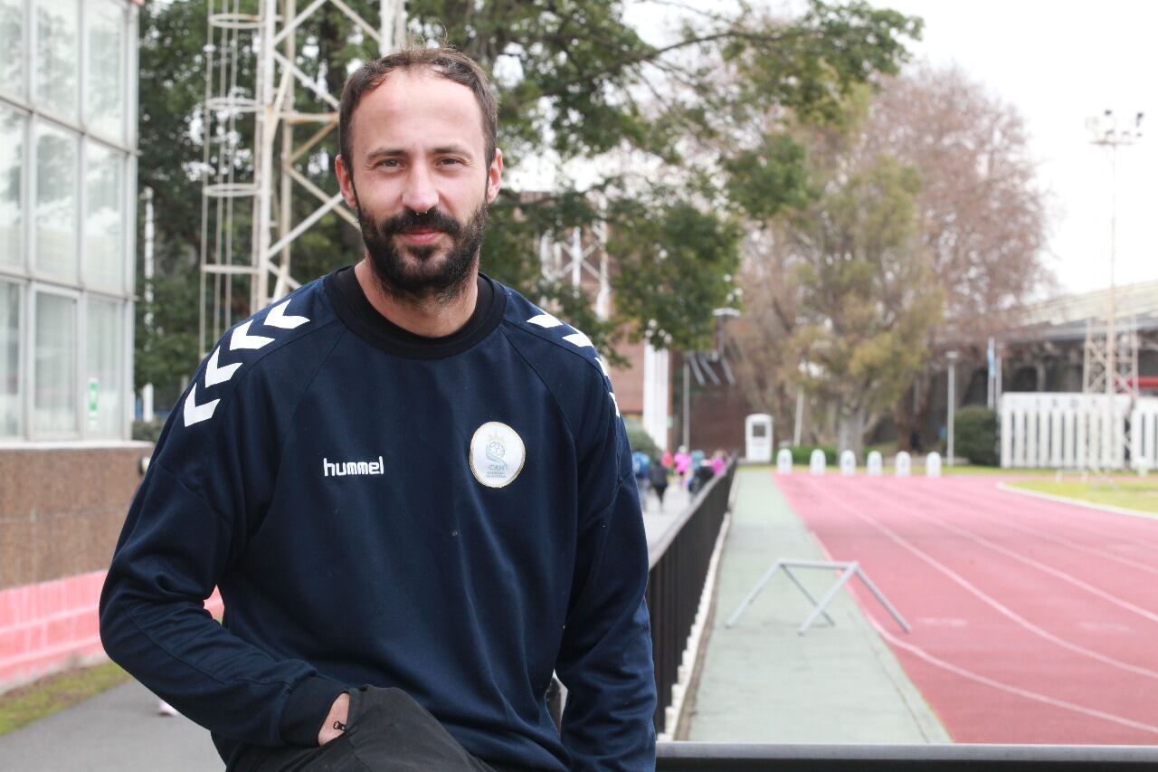 Leonel Macial esta semana en el predio del Cenard