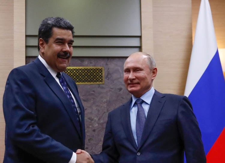 Maduro junto a Putin en Moscú, en diciembre pasado.
