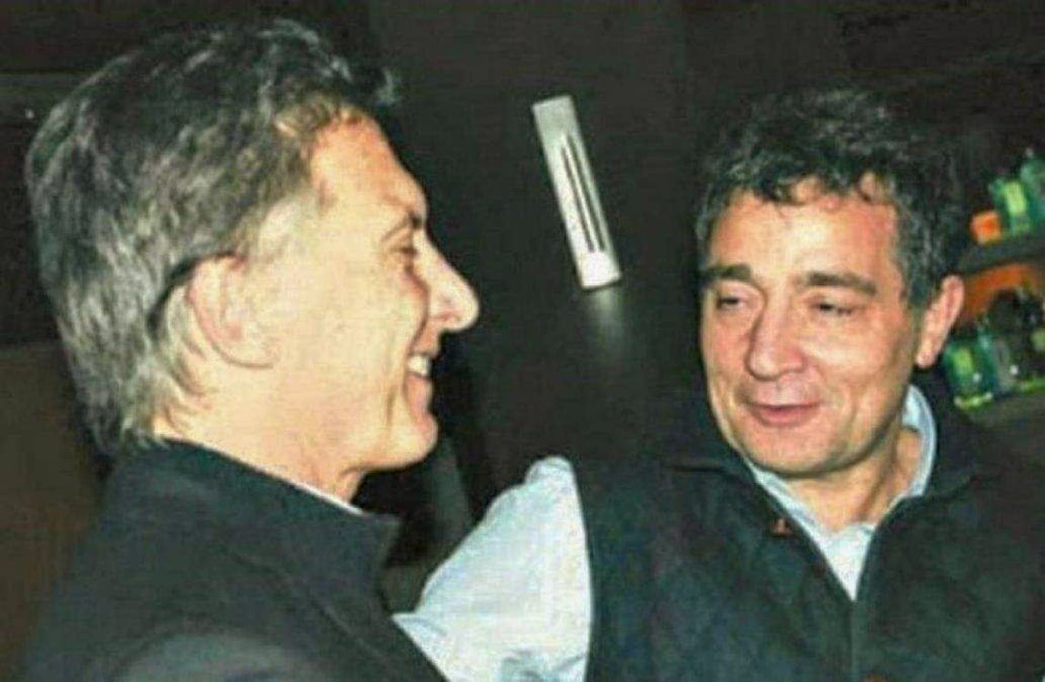 Mauricio Macri junto a Fabián Pepín Rodríguez Simón.