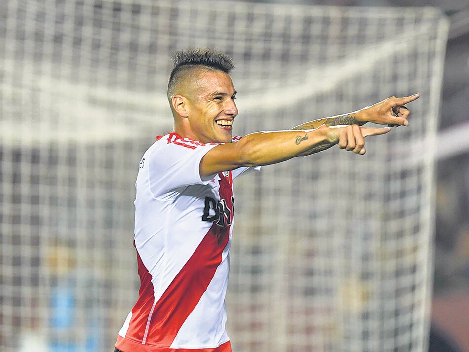 Carlos Auzqui fue el autor del tercer gol luego de una habilitación de Lucas Alario.