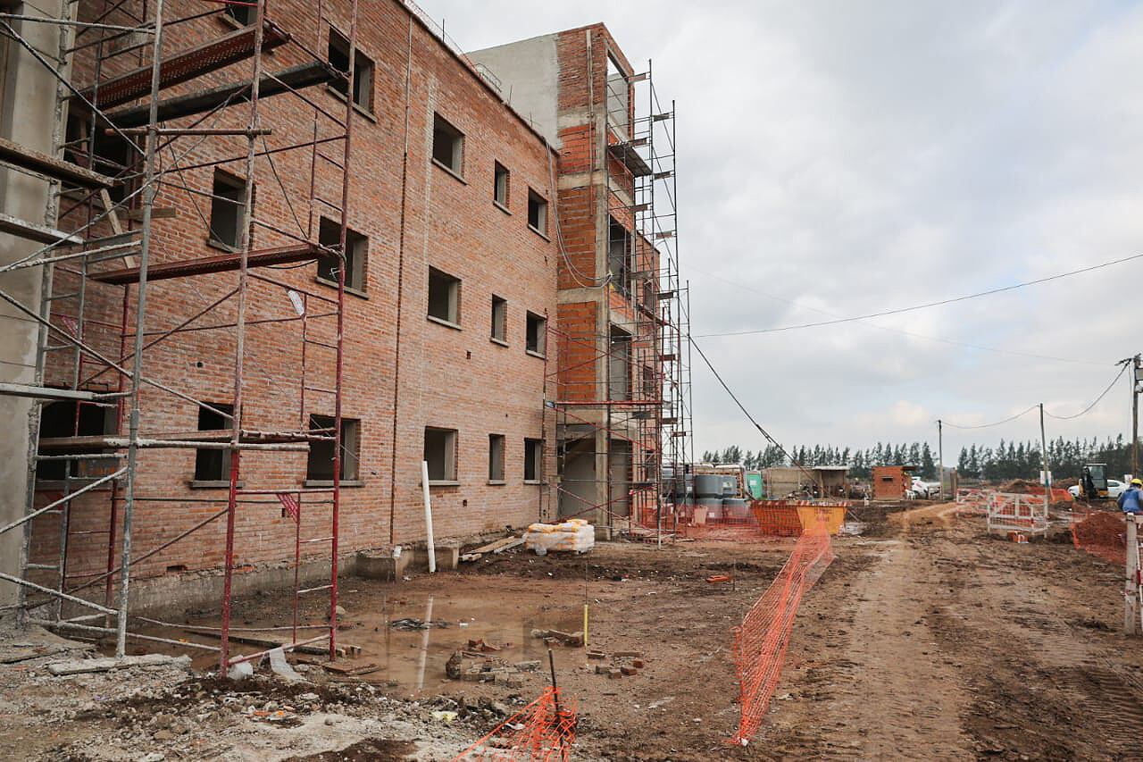 Las obras del Procrear de Baradero se frenaron con la llega de Milei a la Presidencia. 