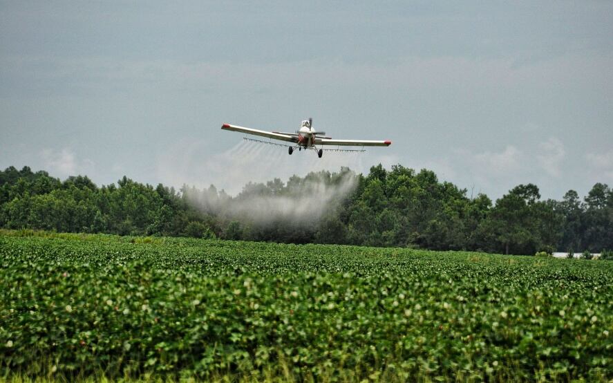 Las fumigaciones se habráin realizado aérea con vientos superiores a la velocidad permitida para su aplicación y sin receta agronómica.