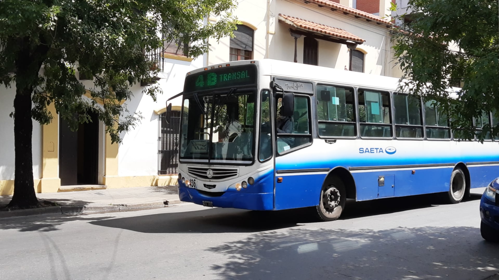 El incidente fue arriba de un colectivo